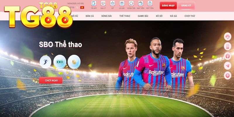 3 sảnh thể thao khủng tại nhà cái TG88